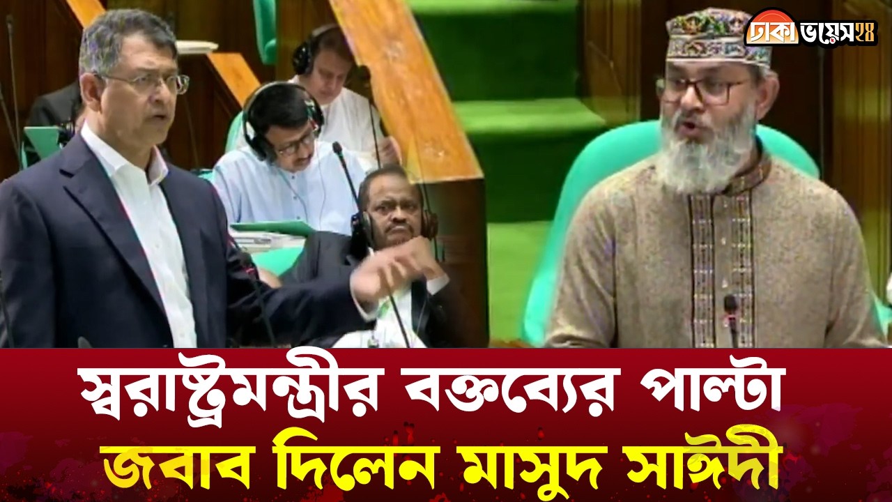 স্বরাষ্ট্রমন্ত্রীর বক্তব্যের পাল্টা জবাব দিলেন মাসুদ সাঈদী | Parliament Session| Dhaka Voice Digital