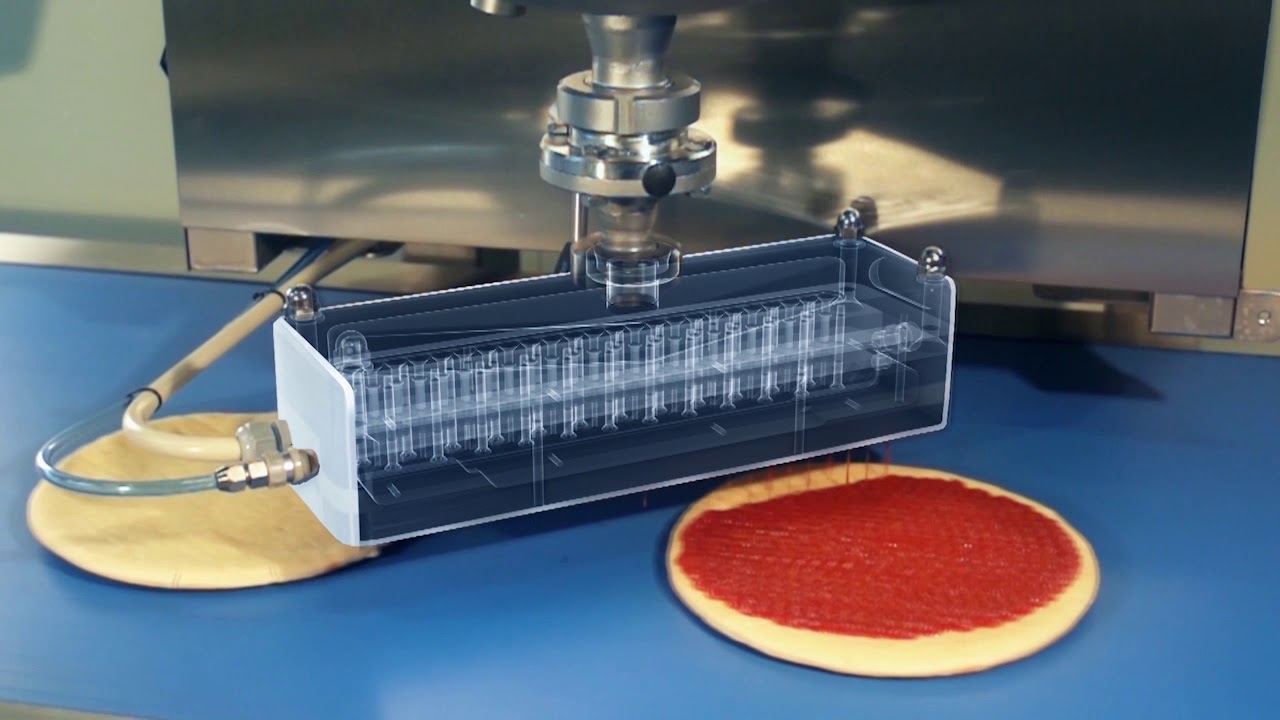 FoodJet Pizza depositing system for tomato sauce - Official Movie