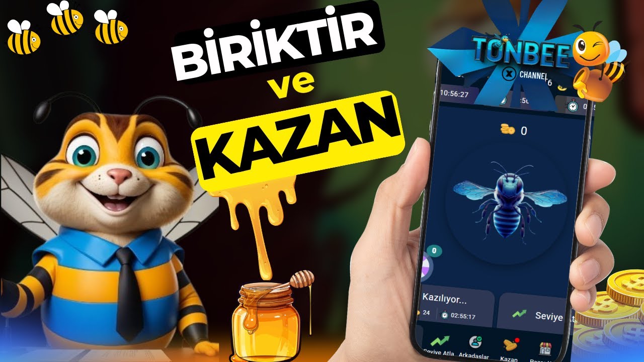 Oyun Oyna Para Kazan!💰Telegram Oyunu | TonBee - İnternetten Para Kazanma