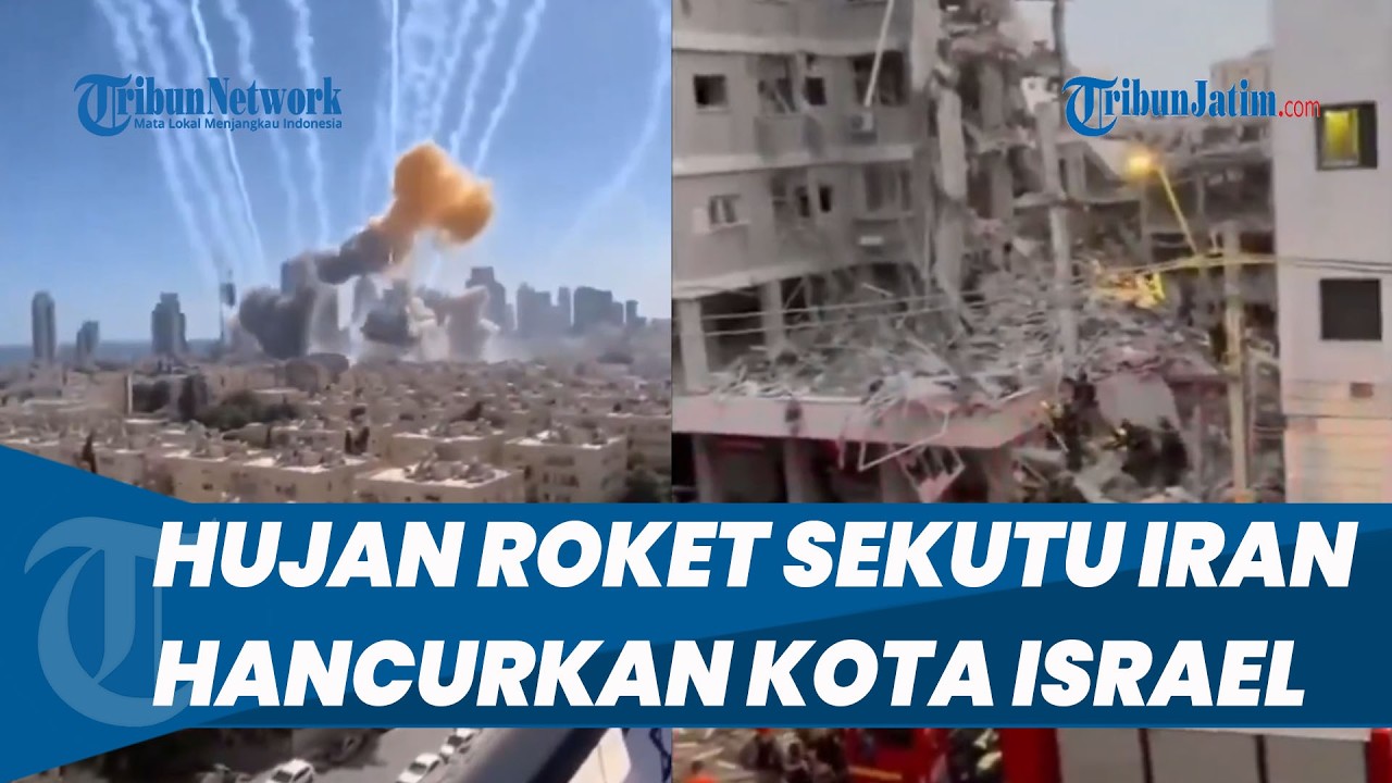 Hujan Roket Sekutu Iran Hantam Kota Terbesar Ketiga Israel Hingga Tel Aviv Luluh Lantak