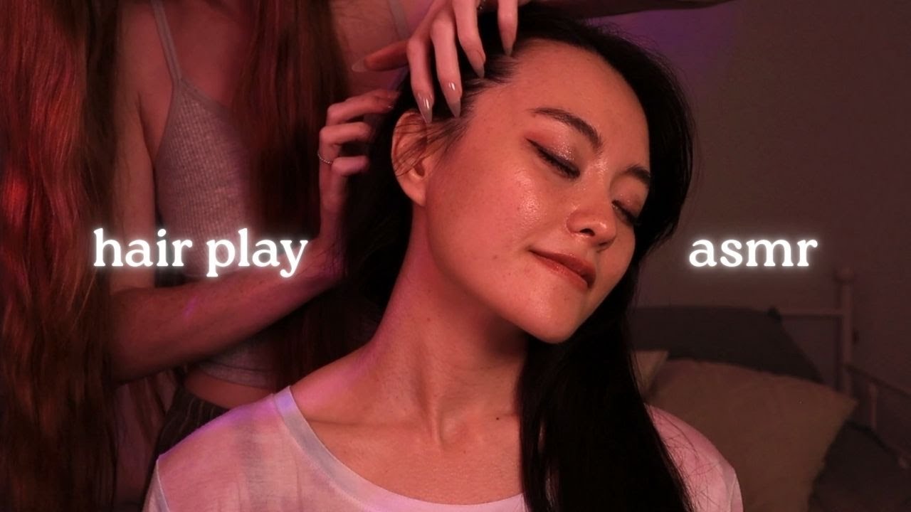 ASMR | Gentle hair play for my friend Jeannie 🐼 (PotasticPanda)