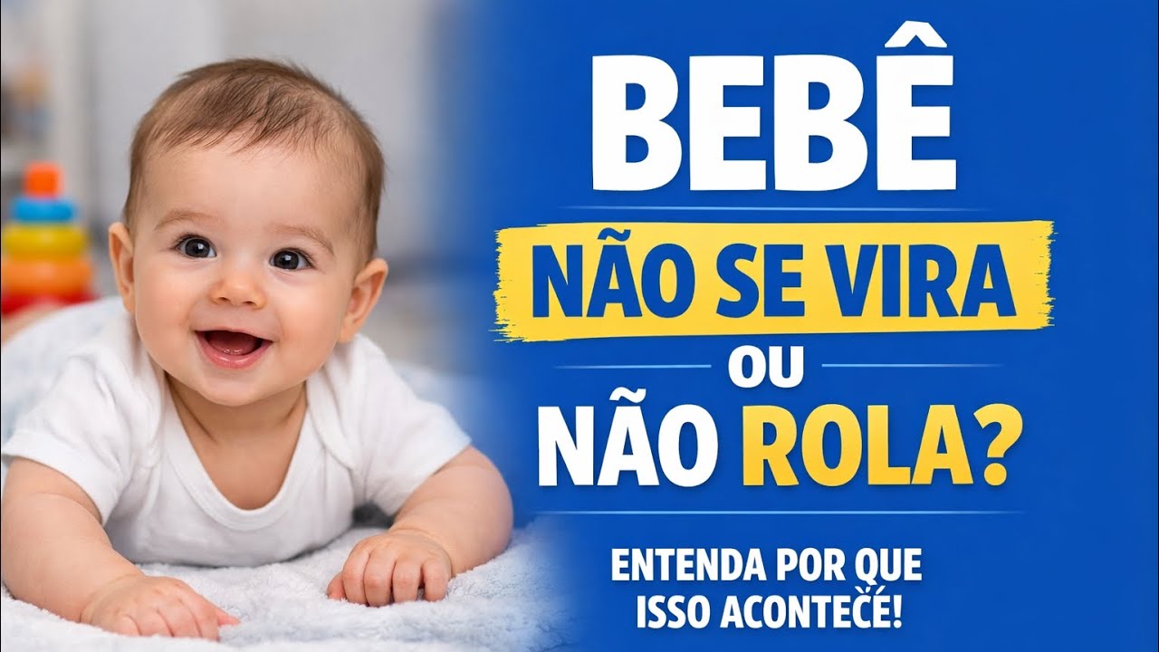 Bebê não se vira ou não rola é normal