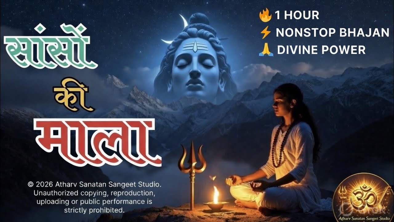 सांसों की माला पे सिमरूँ मैं शिव का नाम | 1 Hour Non-Stop Shiv Bhajan | ॐ नमः शिवाय | महादेव भजन