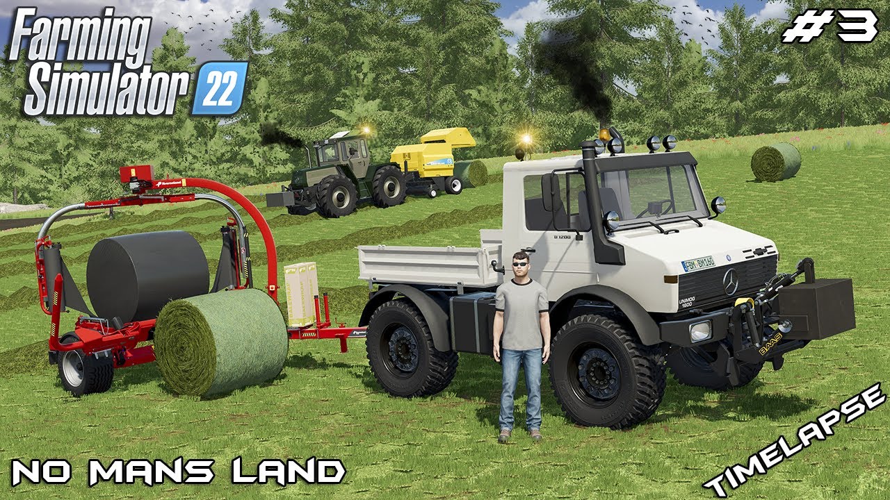 Making BALES in WILDERNESS with @kedex | No Mans Land - SURVIVAL | Farming Simulator 22 | Episode 3