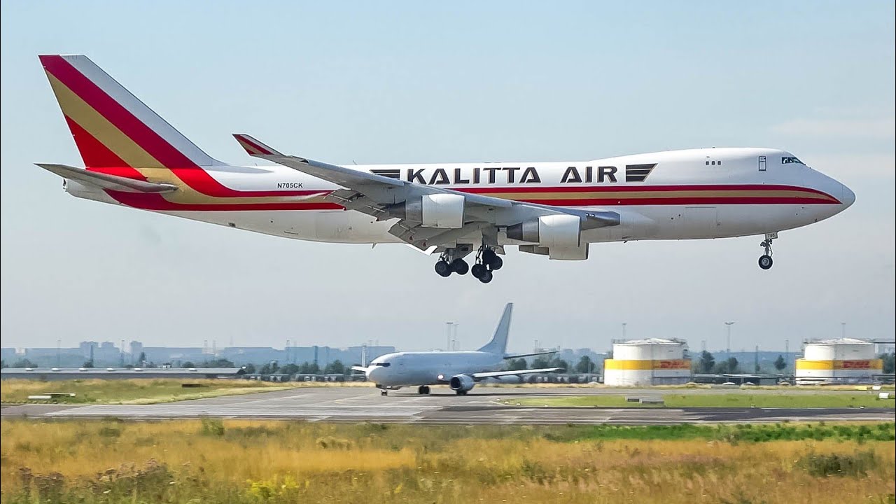 (4K) An incredible Plane spotting day at Leipzig Halle Airport - AN-225, 747, 777, 757 and more!