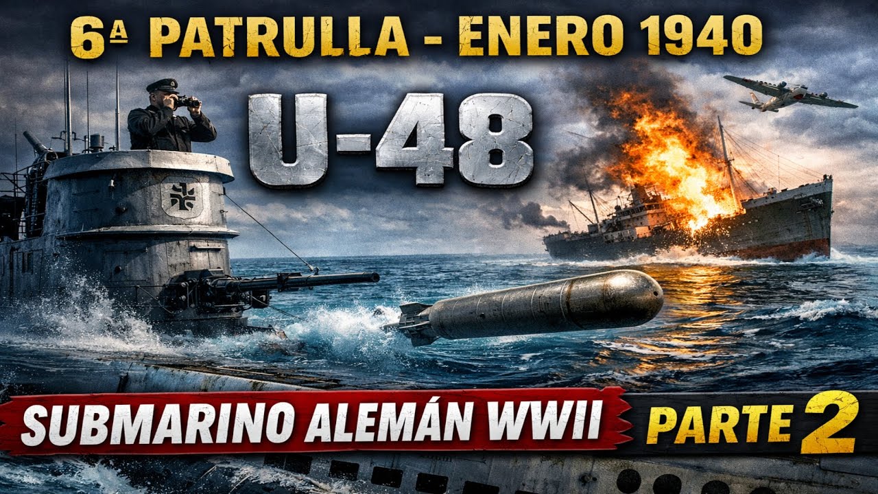 U-Boat U48 Gameplay | 6ª Patrulla (Enero 1940) | Submarino Alemán WWII | Parte 2