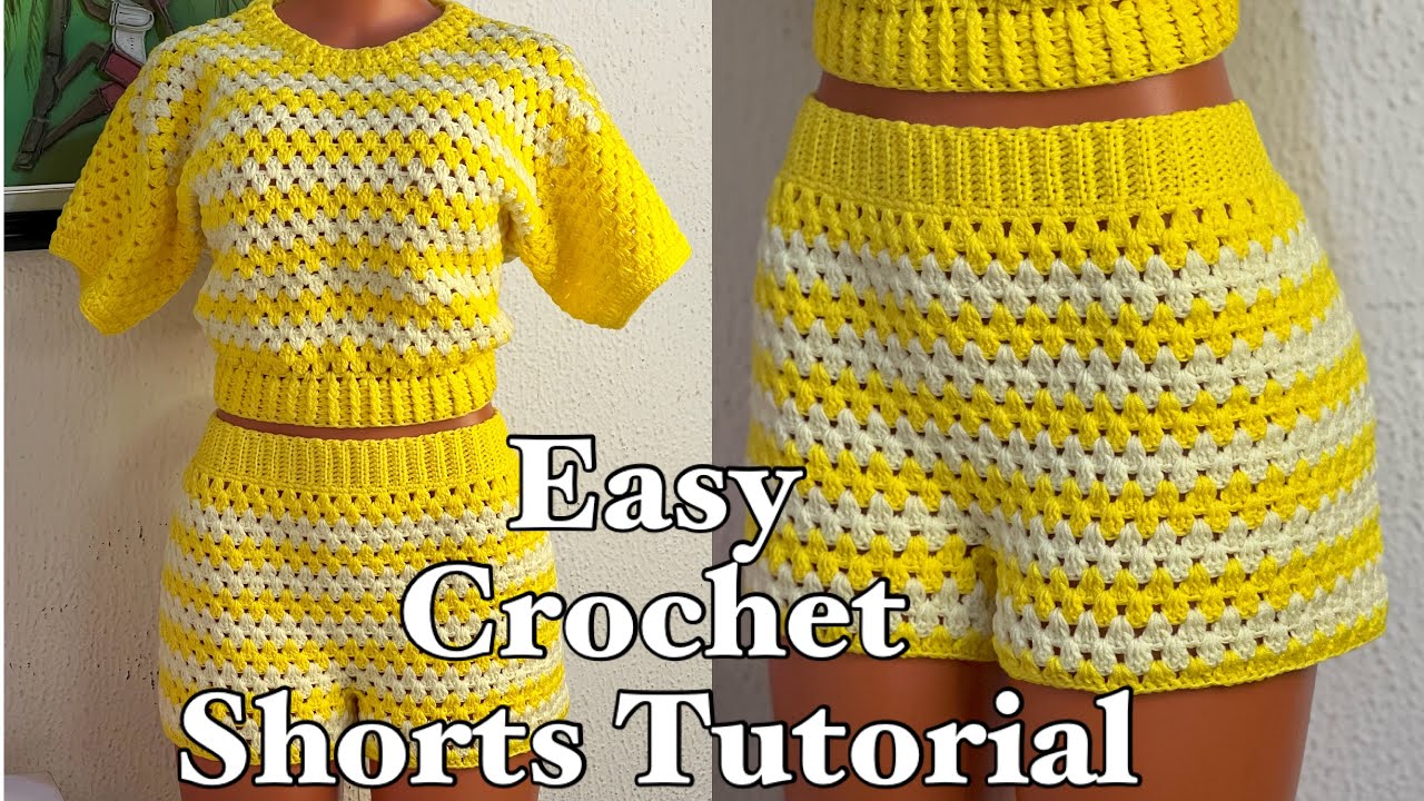 How to Crochet Granny Stitch Shorts / Beginner Friendly
