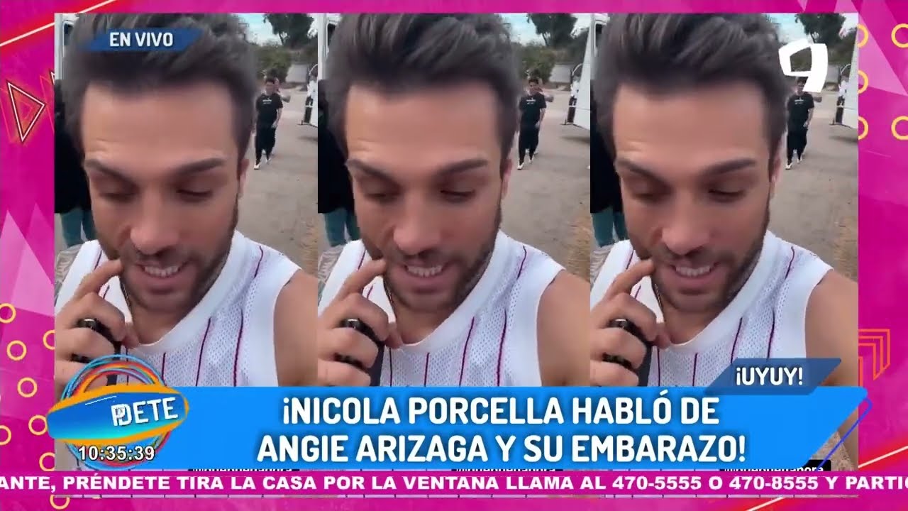 Nicola Porcella sobre el embarazo de su expareja Angie Arizaga: “Es una gran mujer”