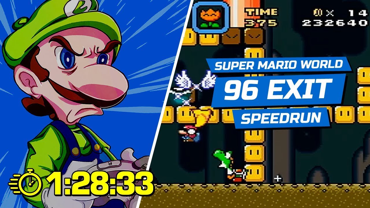 Super Mario World - 96 Exit - 1:28:33