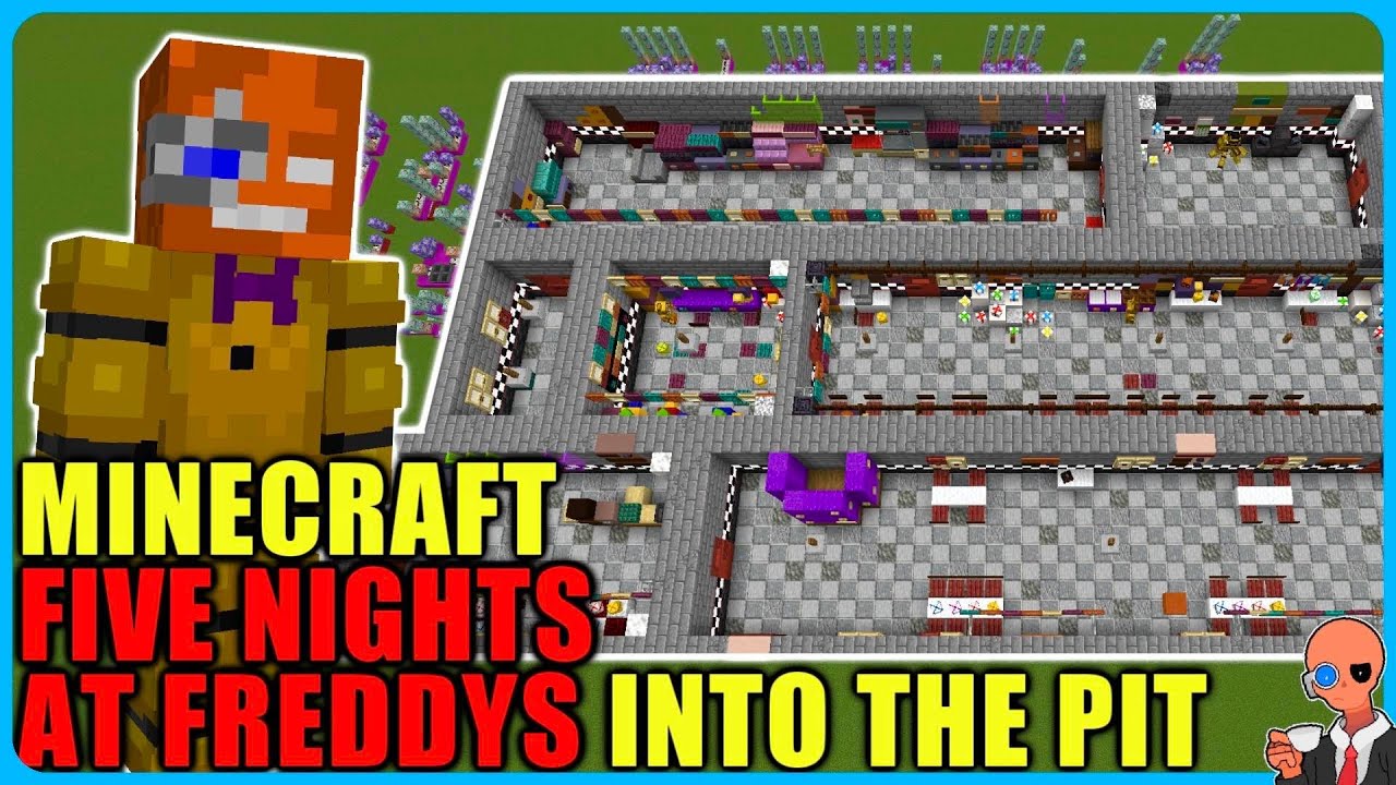 Я построил FNAF Into The Pit в Minecraft и сделал его функциональным (Сборка + Геймплей)