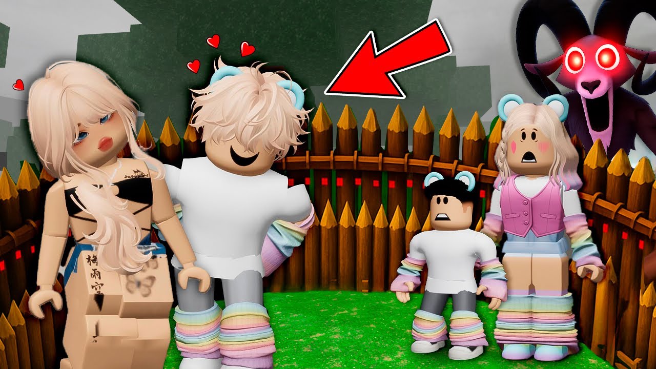 MEU IRMÃO SE APAIXONOU no 99 NOITES PRA SOBREVIVER NA FLORESTA - ROBLOX