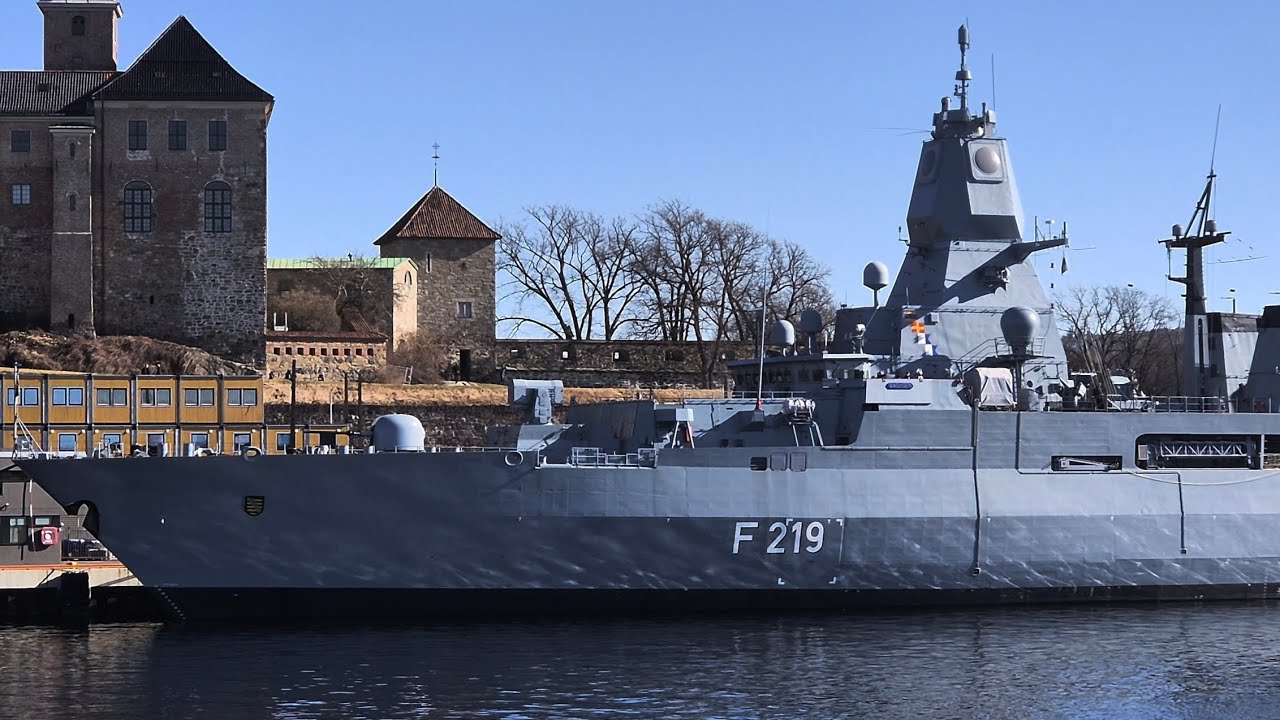 FGS Sachsen (F219) in Oslo, Norway 🇩🇪 German Air Defense Frigate 4K