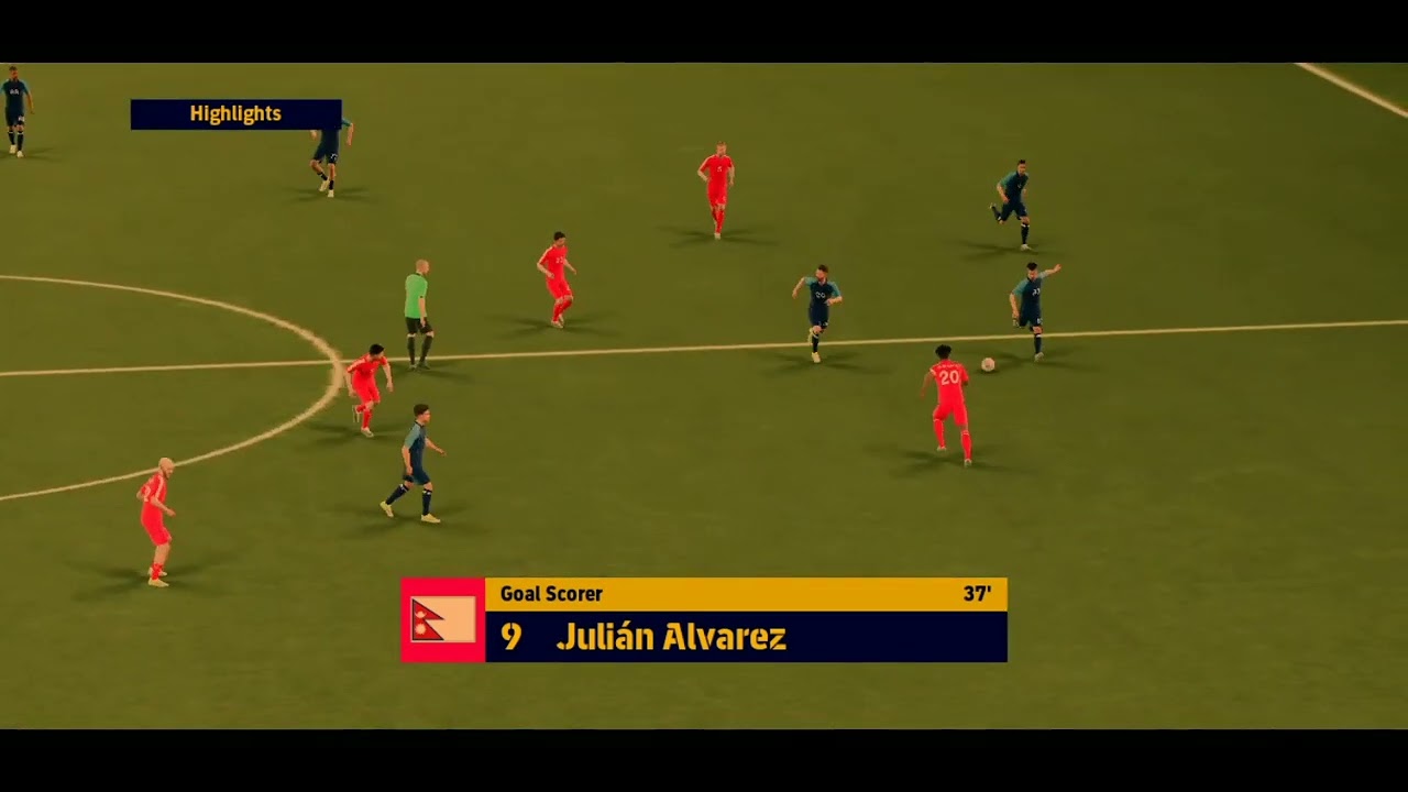 Julián Álvarez scored a spectacular hat-trick for Sewazelo FC in a 4-2 victory against Nichuta FC🇳🇵