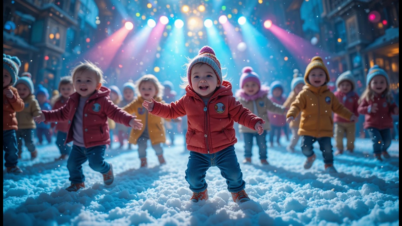Magical Snow Babies Adventure ❄️ Crystal Star Song for Toddlers | Dancing Winter Cartoon