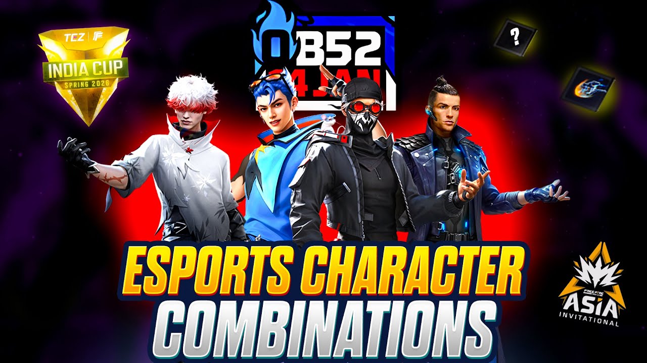 BEST CHARACTER COMBINATIONS for ESPORTS (0B52) | FFMIC Meta Breakdown!