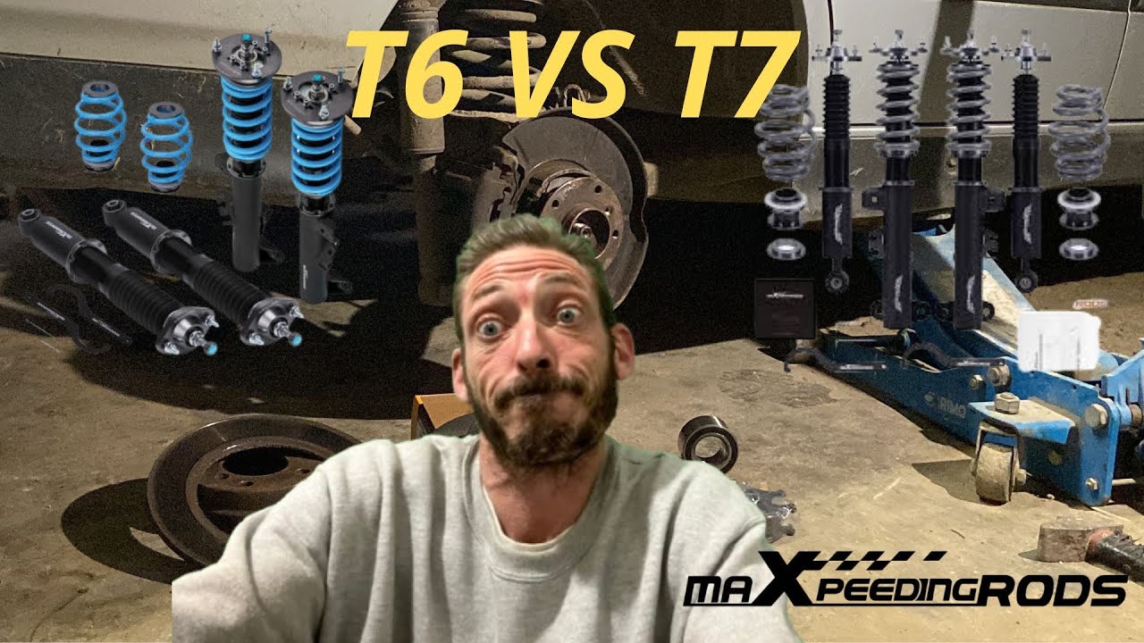combinés filetés e36 maxpeedingrods t6 vs t7, quelle difference ?