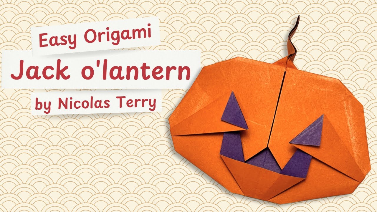 Easy Origami Jack-o'-lantern Tutorial 🎃 Step-by-Step Instructions [Nicolas Terry]