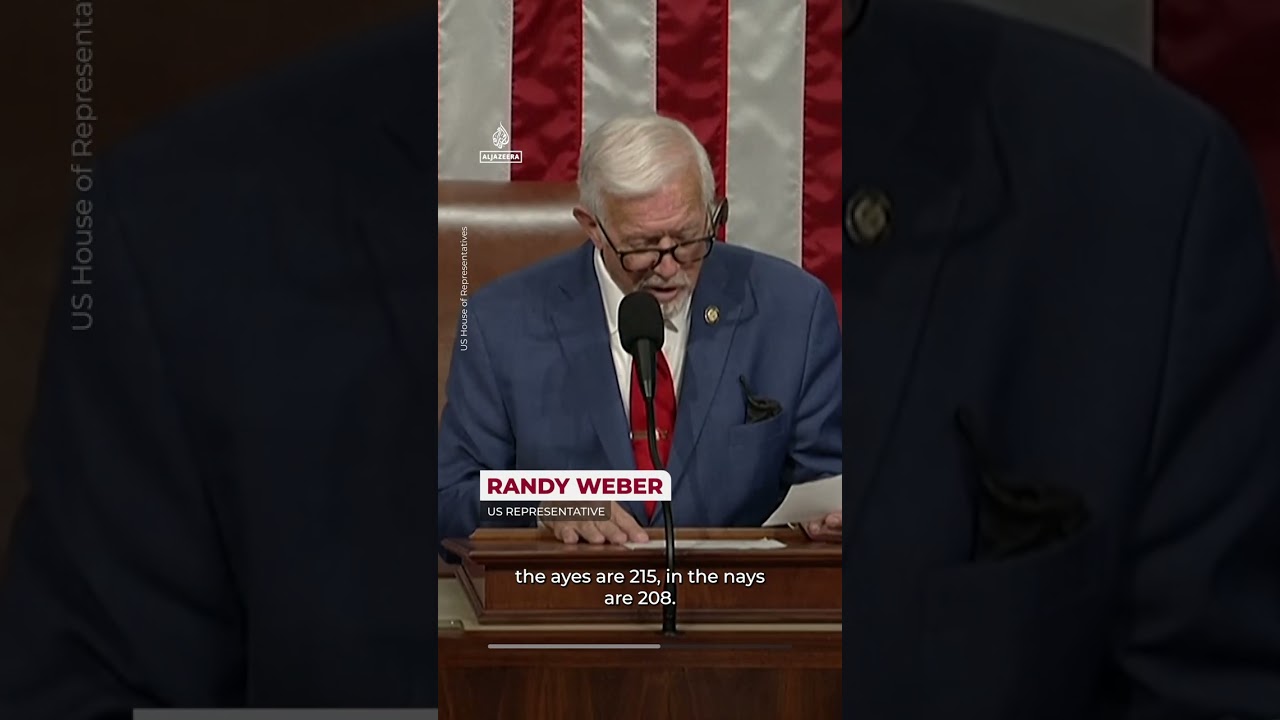 US House of Representatives votes to block further war on Iran | AJ #shorts