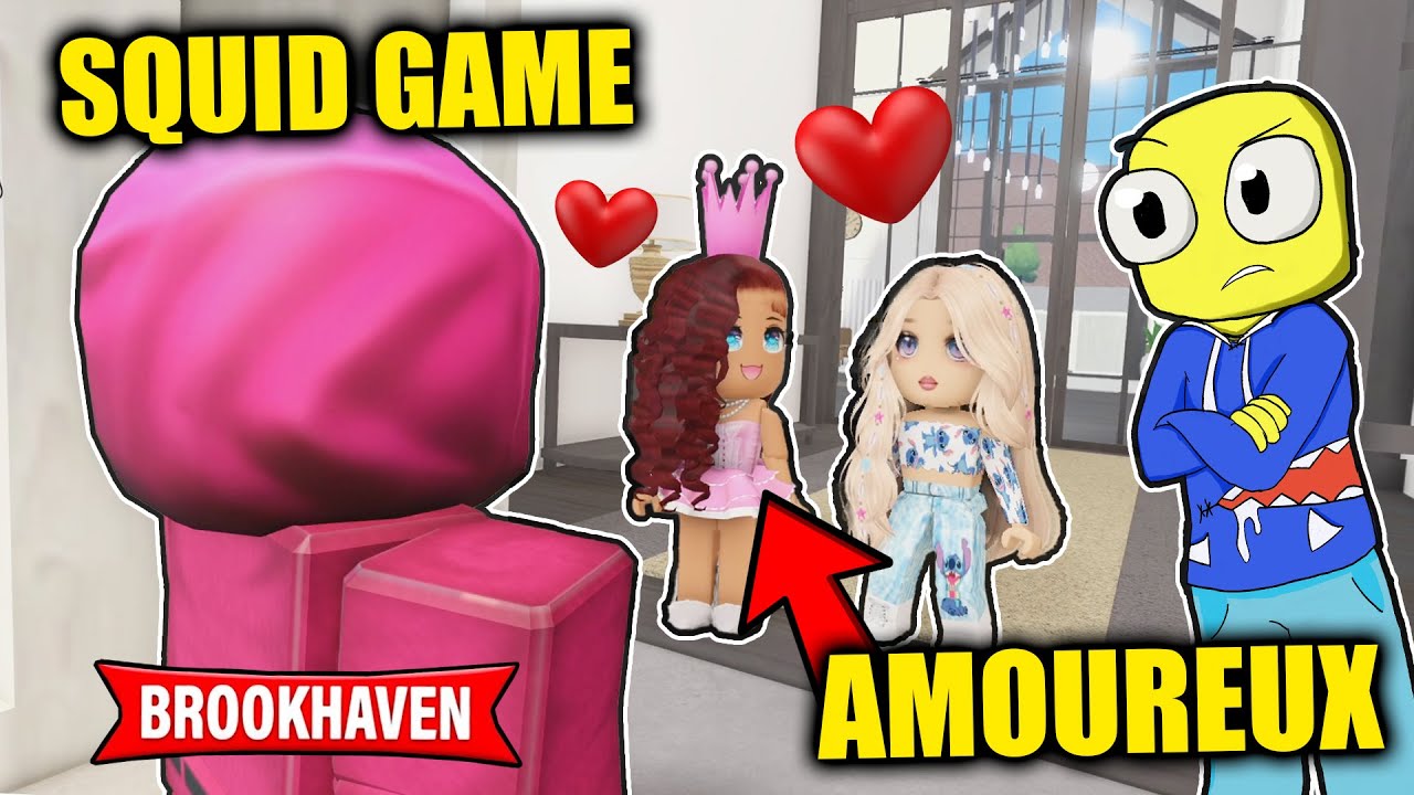 BEBE SQUID GAME AMOUREUX DE JESS AVEC ODA BABYSITTER (ça tourne mal) Roblox Snapchat Brookhaven
