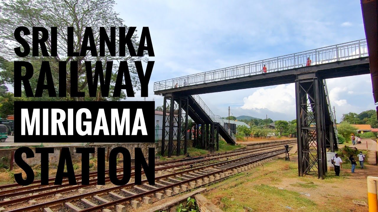 Mirigama Railway Station on the Main Line in Sri Lanka