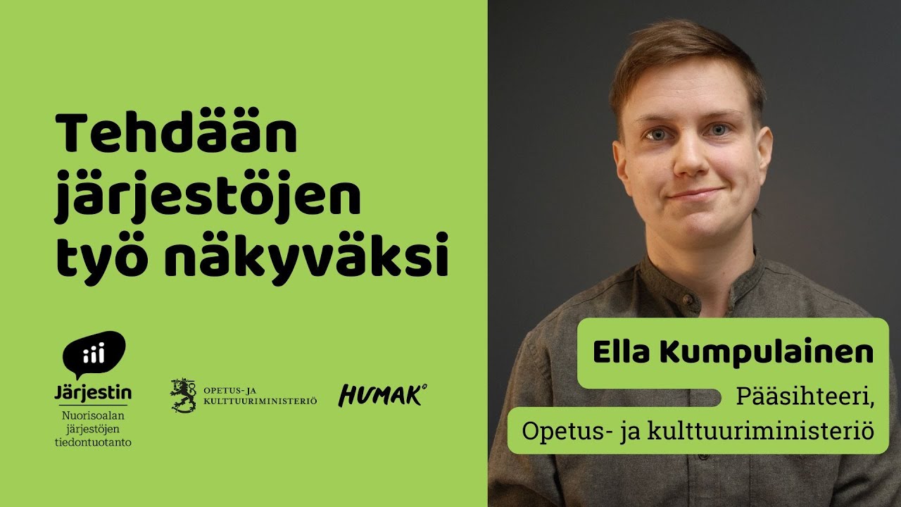 Järjestin: Tehdään järjestöjen työ näkyväksi