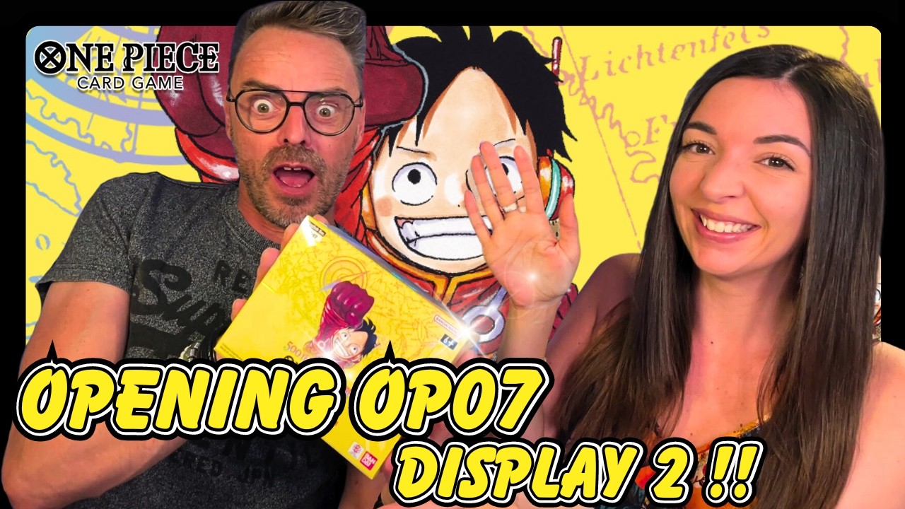 UNBOXING BOOSTER BOX OP07 ONE PIECE CARD GAME - Display 