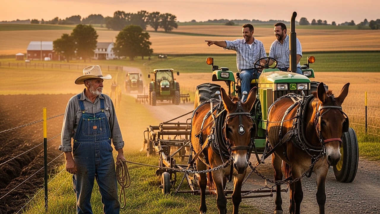 They Mocked the Last Farmer Still Using Mules in 1970 — When Gas Prices Tripled, He Thrived