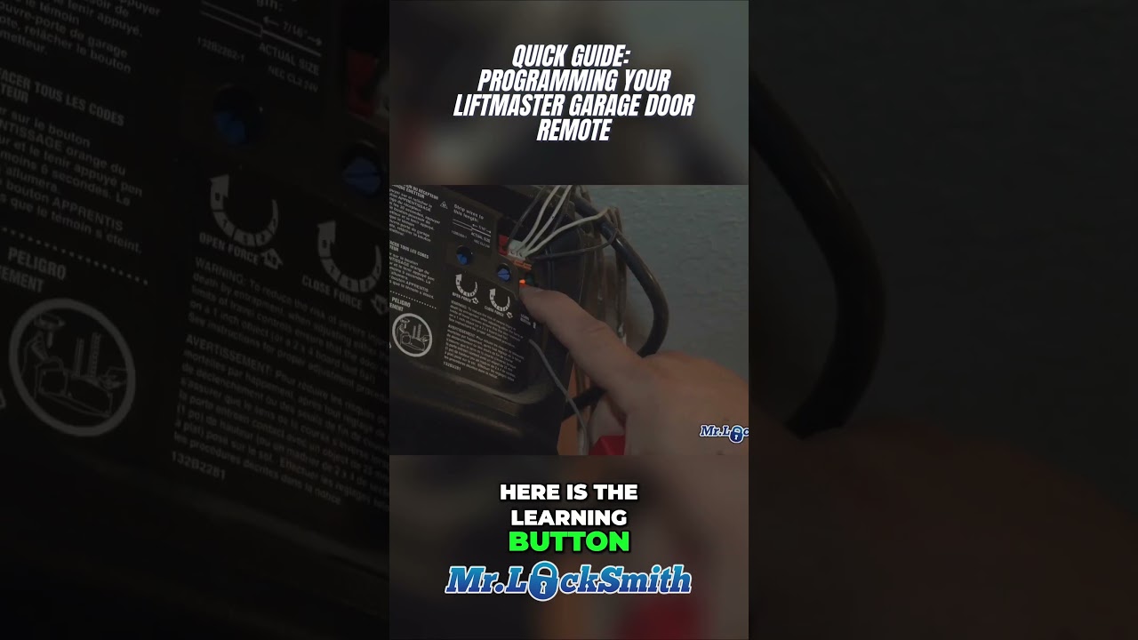 Quick Guide: Programming Your LiftMaster Garage Door Remote