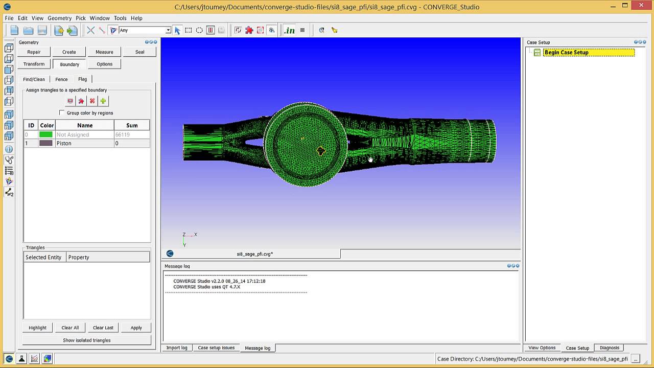 CONVERGE Studio 2.2 Training: Flagging Boundaries (1/2)