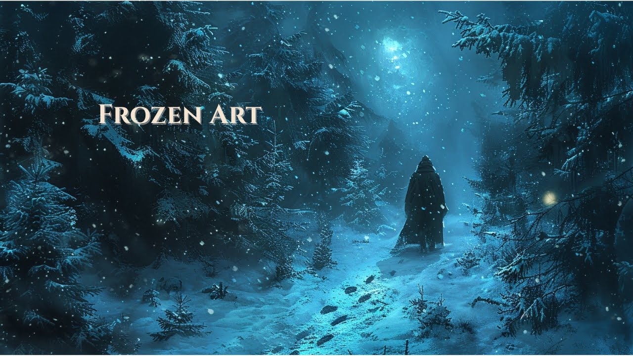 FROZEN PATH | Relaxing Medieval Music & Snowfall for Sleep, Study