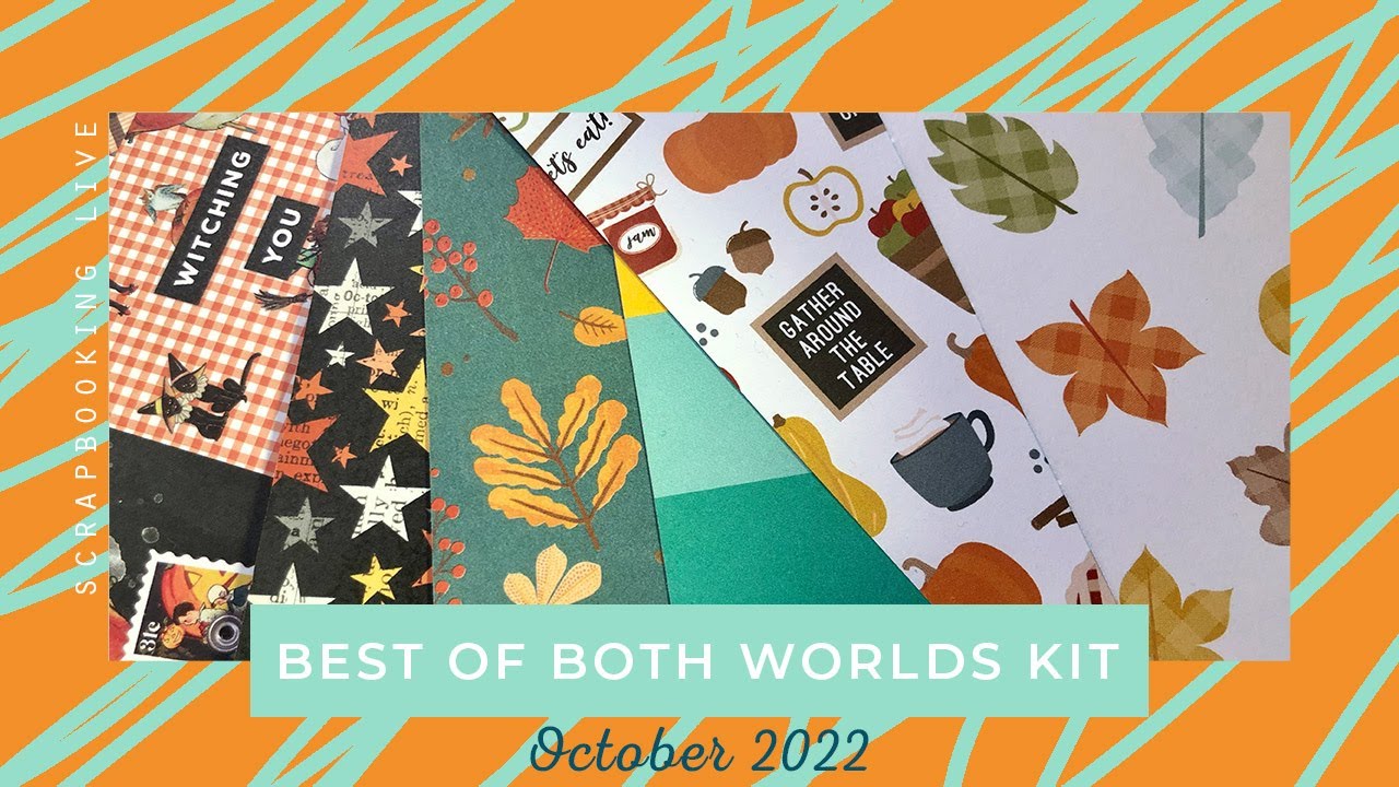LIVE: Disney Album Flip Through + October 2022 Best of Both Worlds Scrapbooking Kit