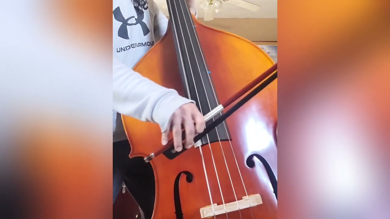I tried improvising on double bass