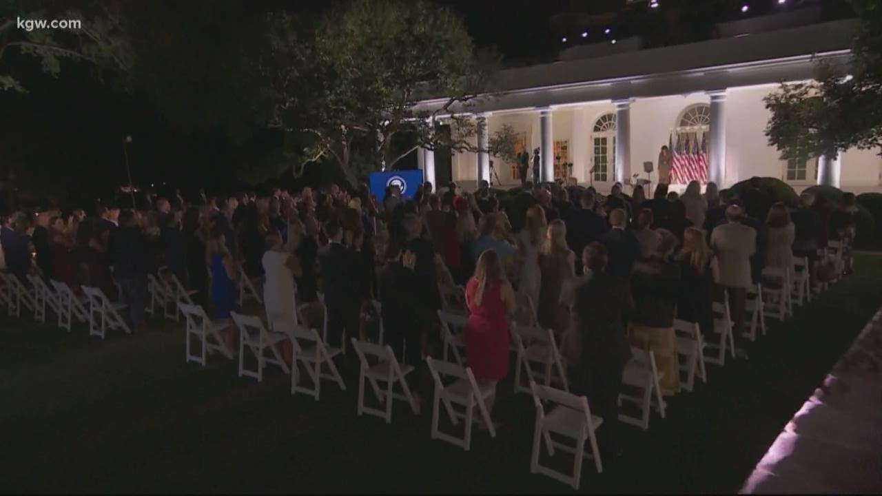 Are convention speeches from the White House illegal?