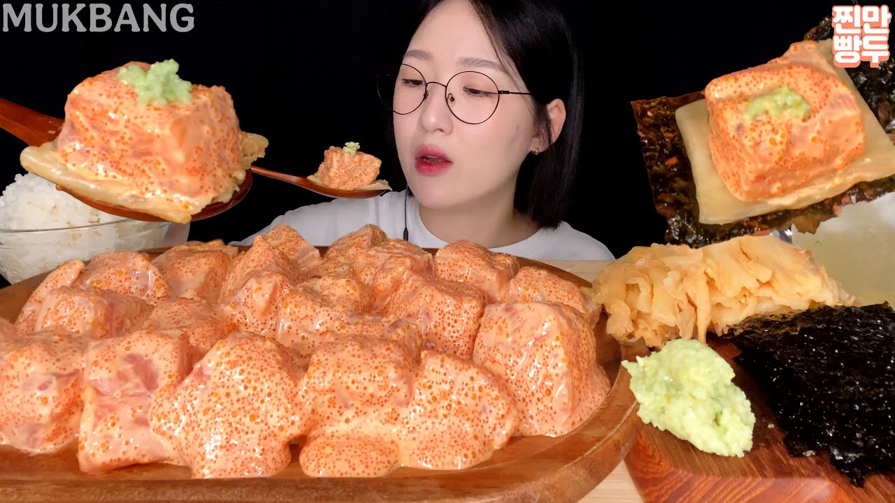 Shriracha Mayo Salmon | KOREANFOOD MUKBANG ASMR