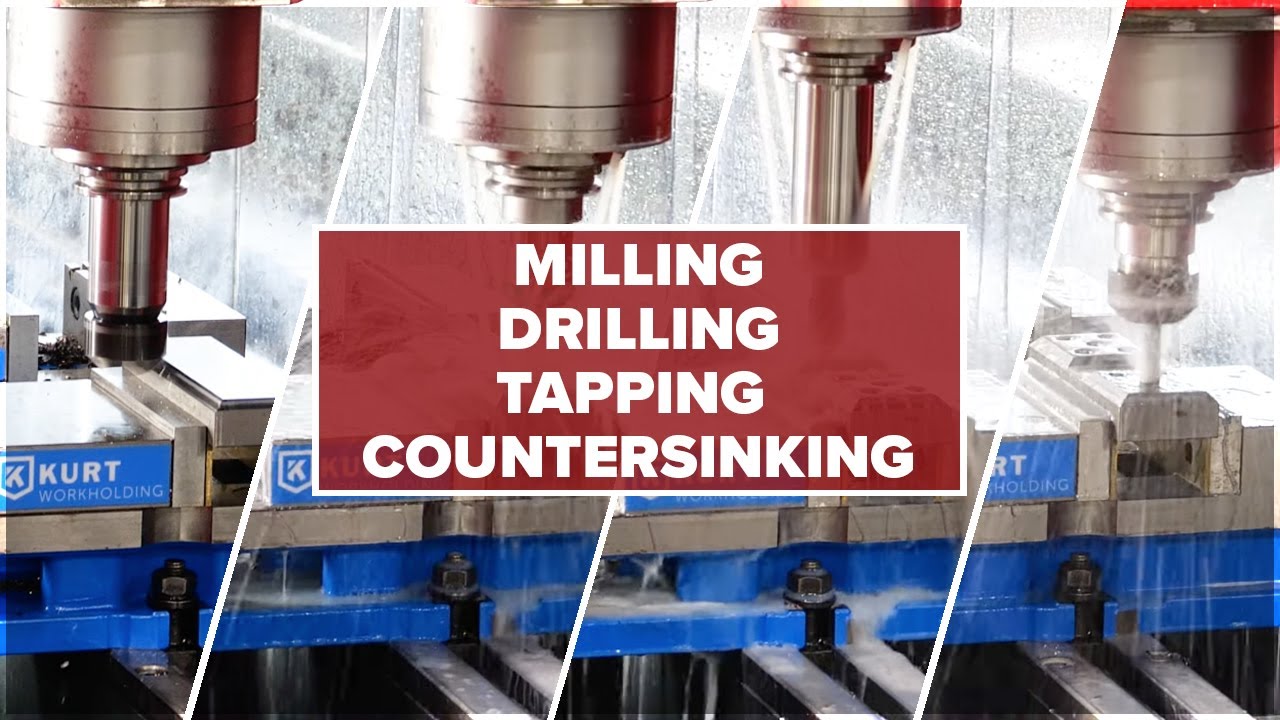 Milling, Drilling, and Tapping into  1018 Steel.