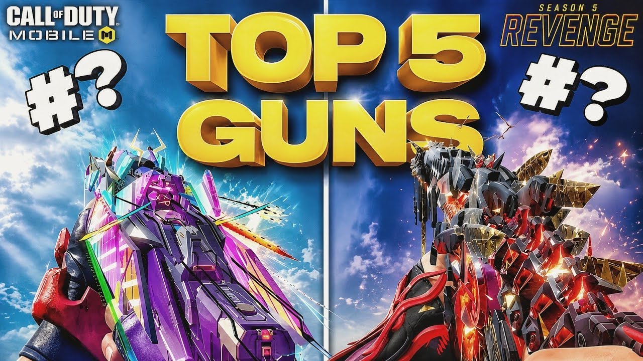 Top 5 best Guns in Cod Mobile Season 5 (2026) #codm