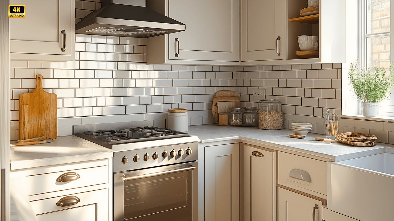 Modern and Vintage Blend in Small Kitchen Decor for Timeless Elegance!
