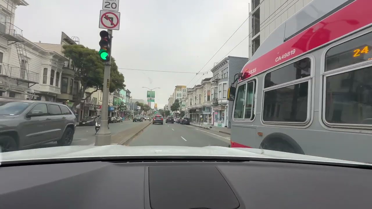 Golden Gate Vista Point to Santa Clara | Real-Time Drive Through San Francisco Hills & Highway 101