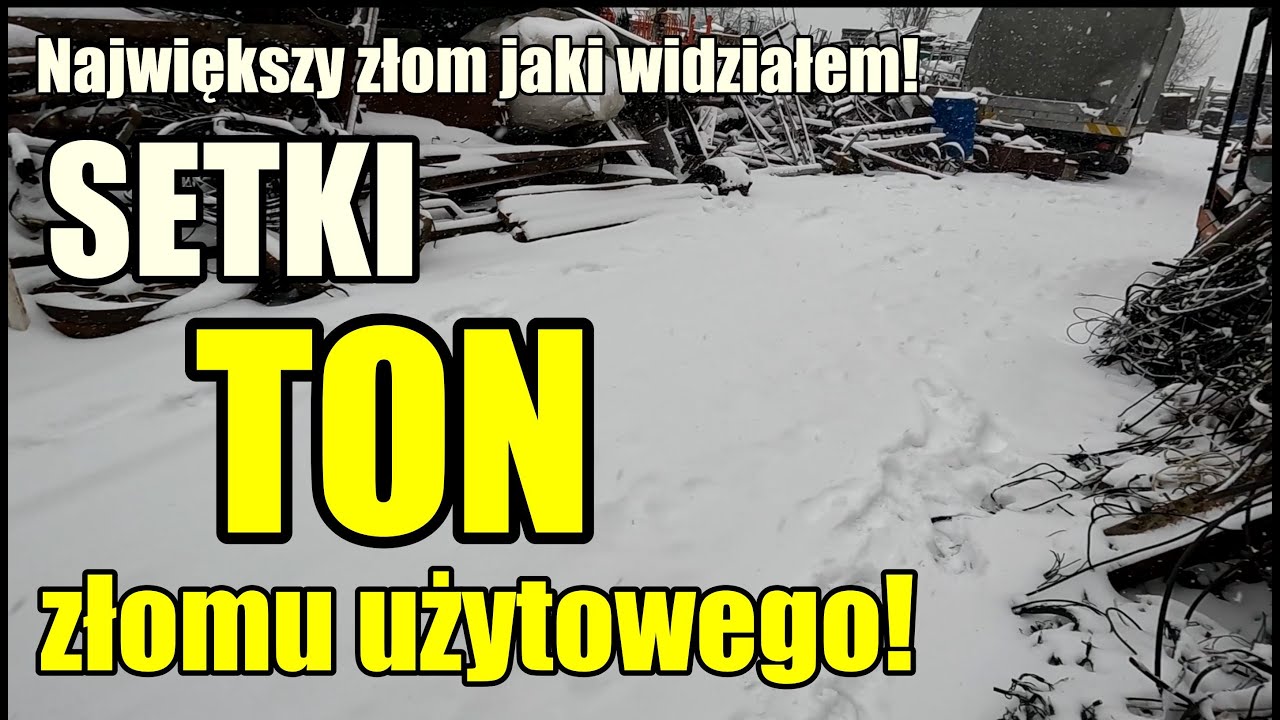 PADNIESZ! SETKI TON złomu użytkowego na placu! Największy złom jaki widziałem edycja zimowa :)