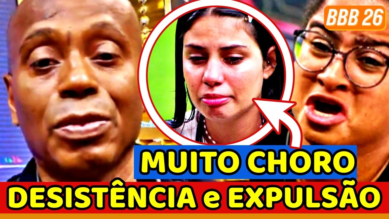 😱BBB26 URGENTE! CAPETINHA DESISTE!  EXPULSÃO de Milena rende; PANQUEQUINHA CHORA; MAX TAMBÉM