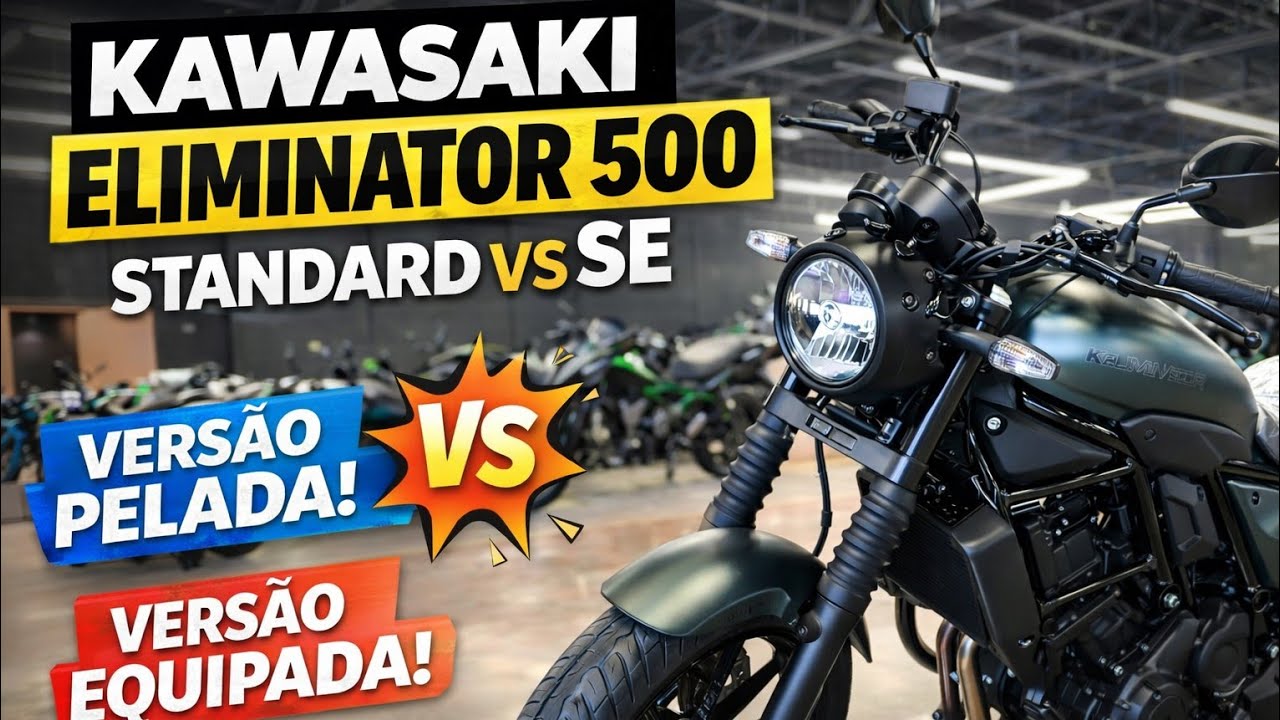 KAWASAKI ELIMINATOR 500 SE ou STANDARD, qual você leva para a garagem? @MotorLinc