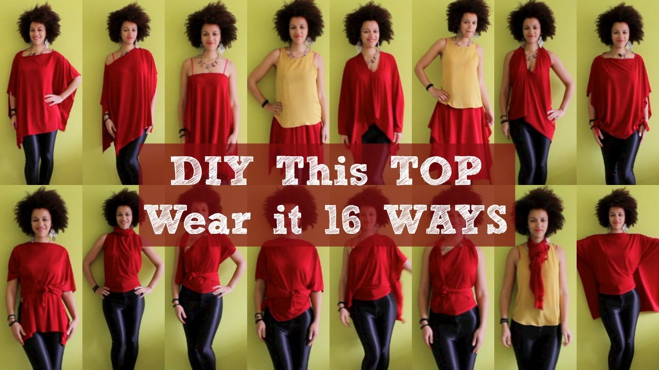 NO SEW DIY TOP & WEAR IT 16 WAYS | Culture Couture | #travelhack