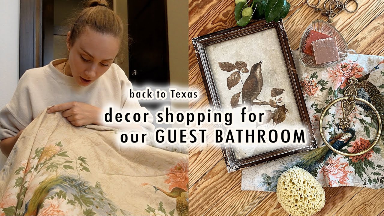 decor shopping for our guest bathroom *BACK TO TEXAS* | XO, MaCenna Vlogs