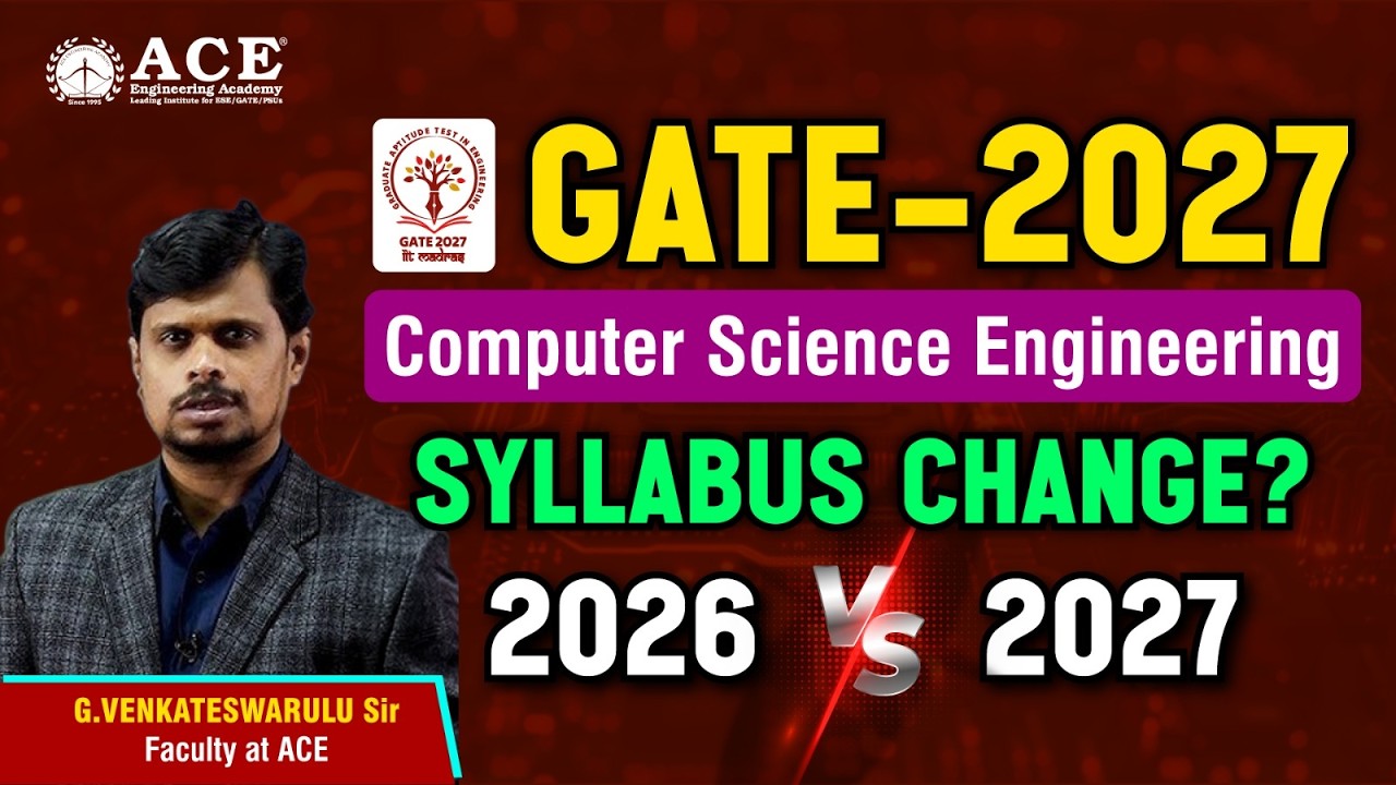 Изменилась ли программа GATE 2027 по компьютерным наукам? | Сравнение по предметам 2026 и 2027 го...
