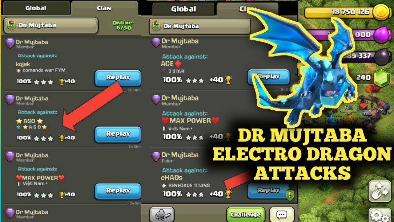 DR MUJTABA THE MASTER OF ELECTRO DRAGONS ♥️ CLASH OF CLANS