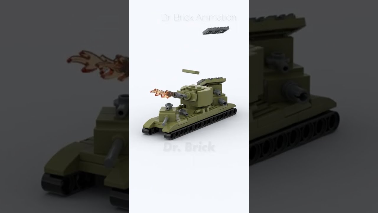 LEGO MOC Military: KV-6 Tank Building Animation #shorts #legomoc #afol