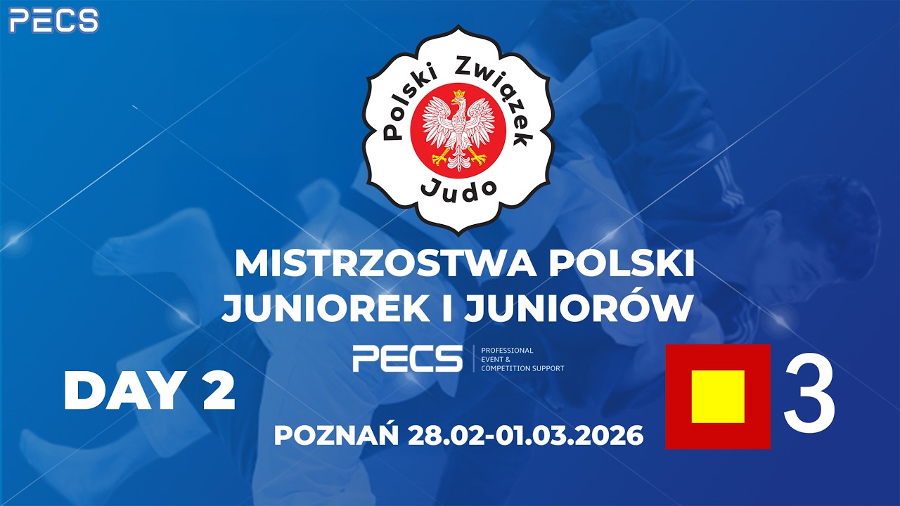 DZIEŃ 2 - TATAMI 3 - MISTRZOSTWA POLSKI JUNIOREK I JUNIORÓW 28.02-01.03.2026 POZNAŃ