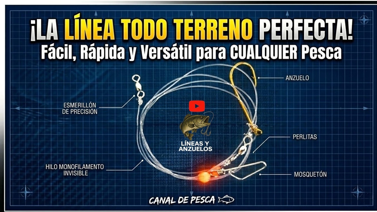 Cómo armar una línea fácil y rápida para todo tipo de pesca
