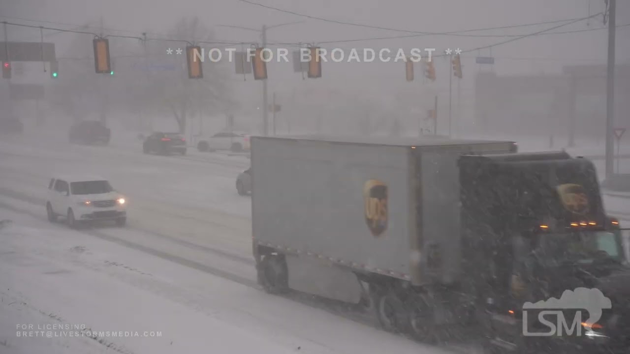 12-29-2025 Erie County, PA - Snow Squall Prompts Snow Squall Morning - Heavy Snow -Rush Hour Traffic