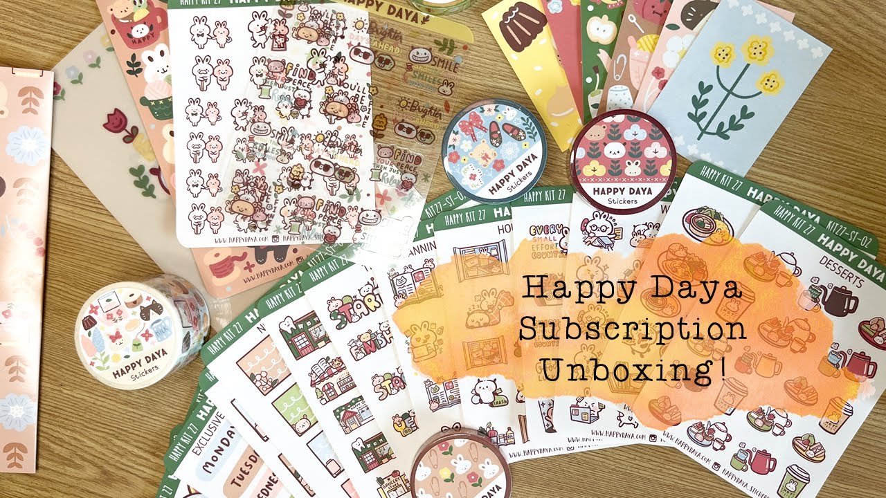 Happy Daya Subscription Kit Unboxing
